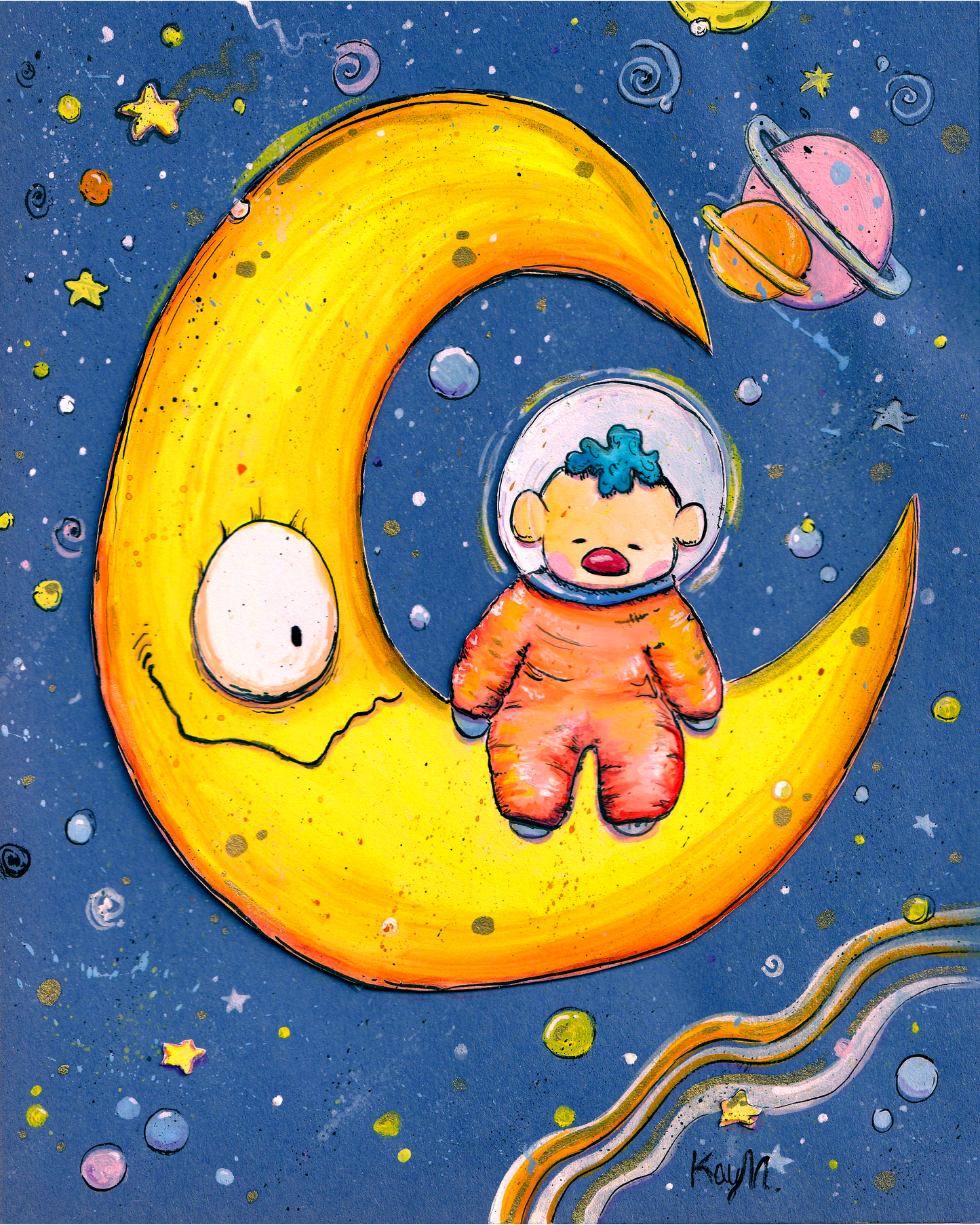 Conversations With Moon Print